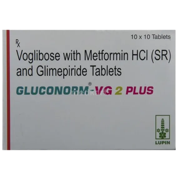 gluconorm vg 2 plus tablet 10's